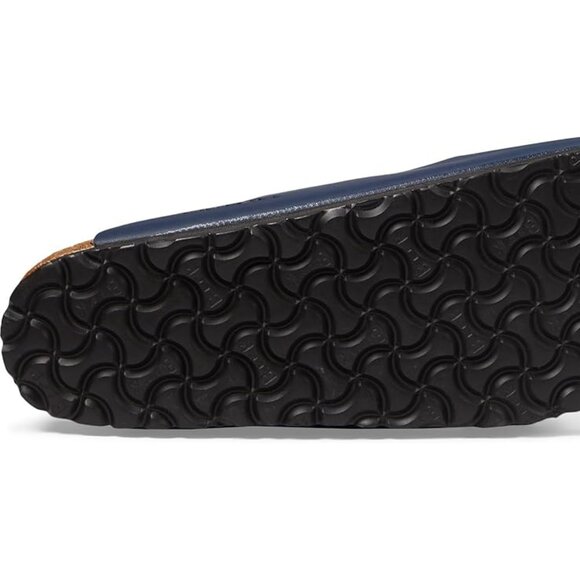 NEW Birkenstock Arizona Midnight BLue Leather Sandals 45 R Mens 12